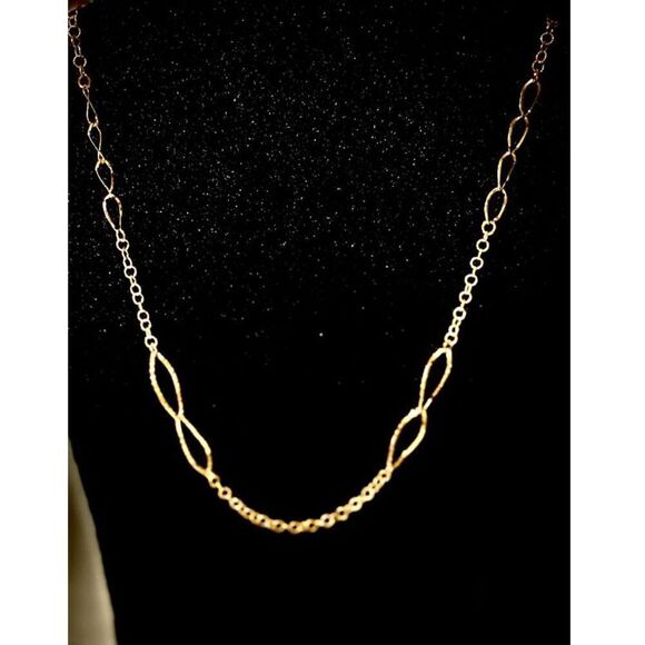 CS# Striking 35” 925 Gold Vermeil Necklace - Picture 3 of 7